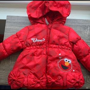 Toddler girls Elmo puffer jacket